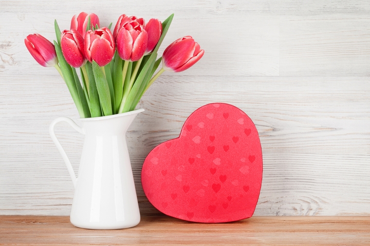 Red tulips are flowers where you declare your love.